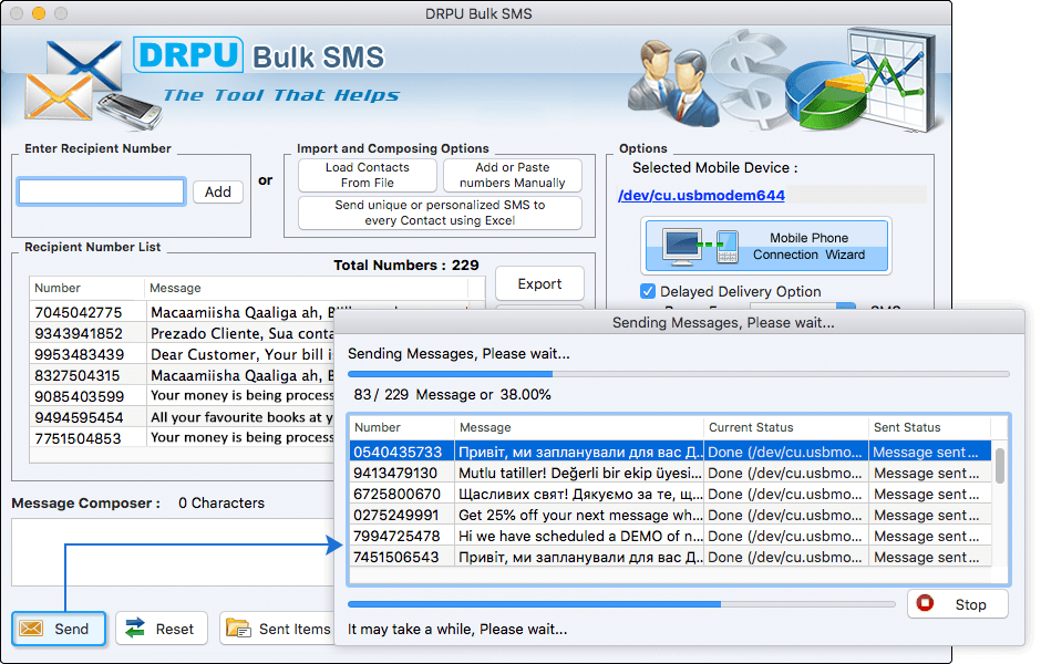 Mac Text Messaging Software - Professional